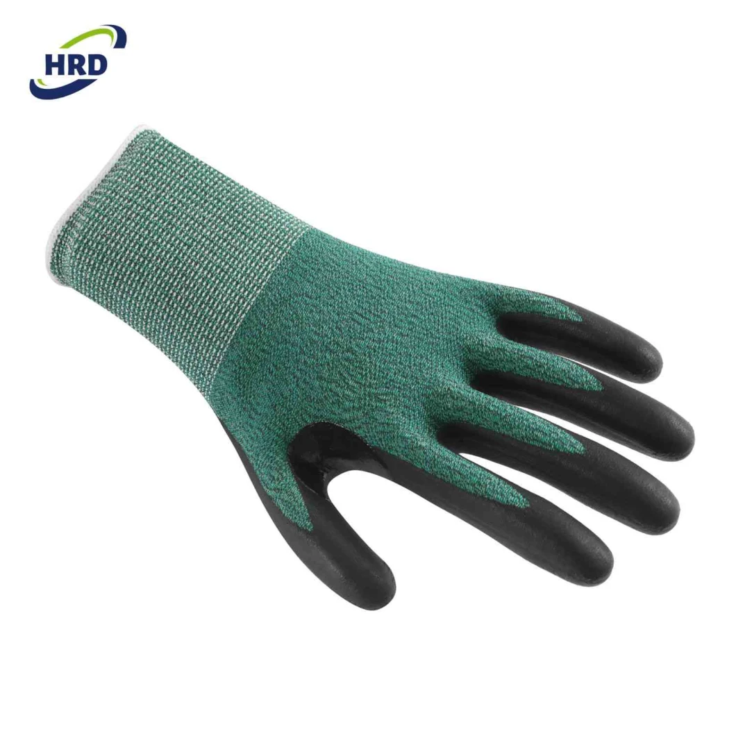 Test Reported Foam Nitrile Coated En 388 4342 Cut Resistant Maxiflex Safety Work Gloves