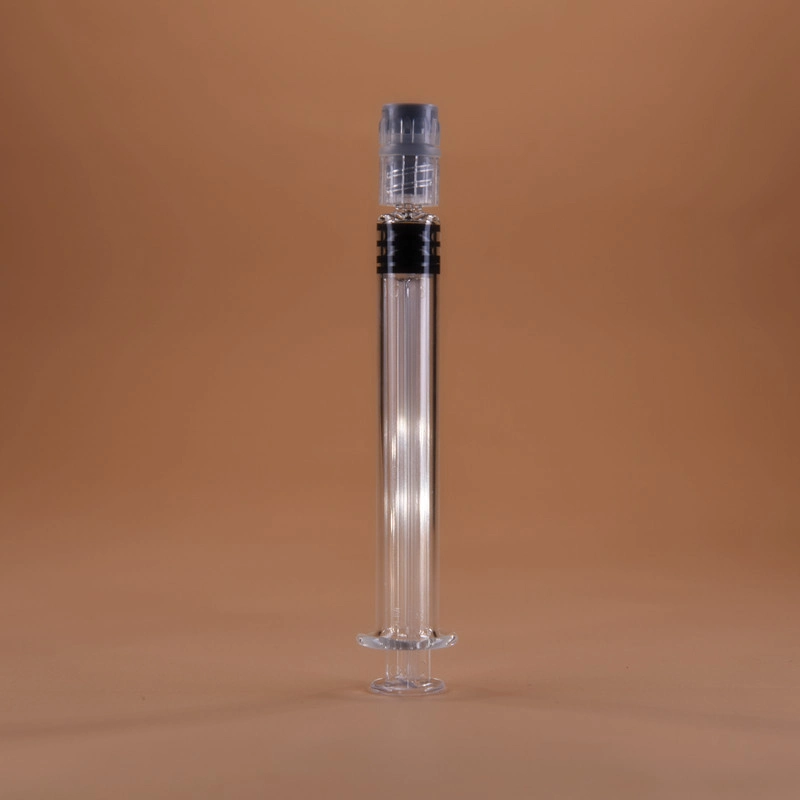 Medical/Cosmetic Borosilicatee Glass Syringe Prefillable Injection Syringe Luer Lock with/Without Cap Needle