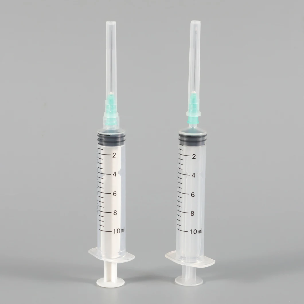 Medical Disposable 0.5ml 1ml 5ml 10ml Veterinary Injection Syringe with Needle