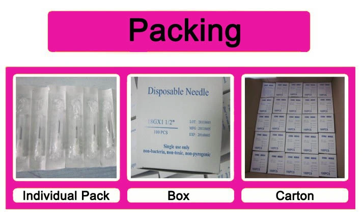 Disposable Veterinary Needle, 18gx3/4", with CE 0197 and ISO 13485