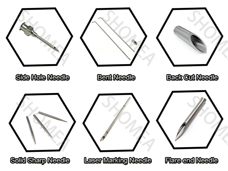 Shomea Customized Stainless Steel Vaccinate Fish Veterinary Needle with Hub