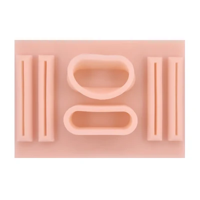 Modelo de manguito vaginal para sutura almofada de silicone kit de prática de sutura almofada de sutura para pele