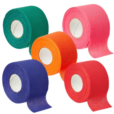 Tamanho personalizado colorido rígido 100% algodão médico para levantamento de peso corporal cintagem esportiva fita adesiva atlética